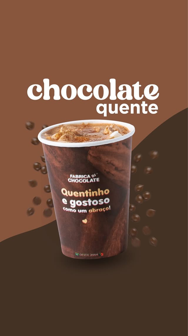 Chocolate quente da Fábrica Di Chocolate