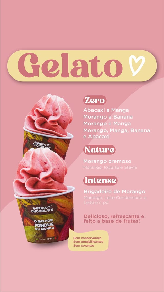 Gelato da Fábrica Di Chocolate