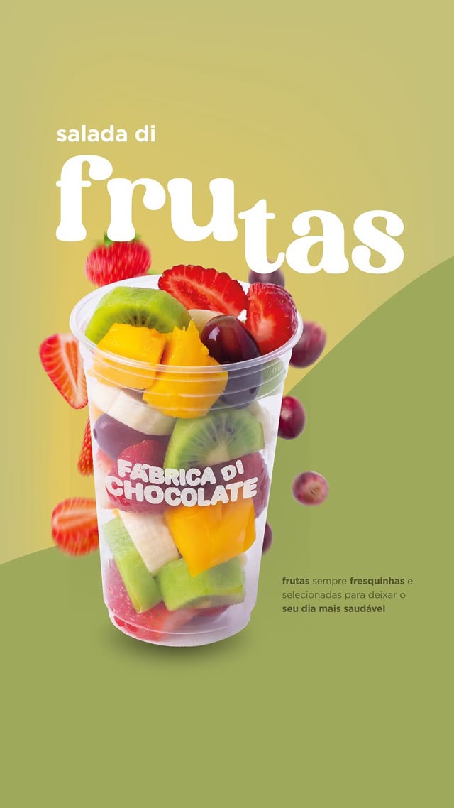 Salada de frutas da Fábrica Di Chocolate