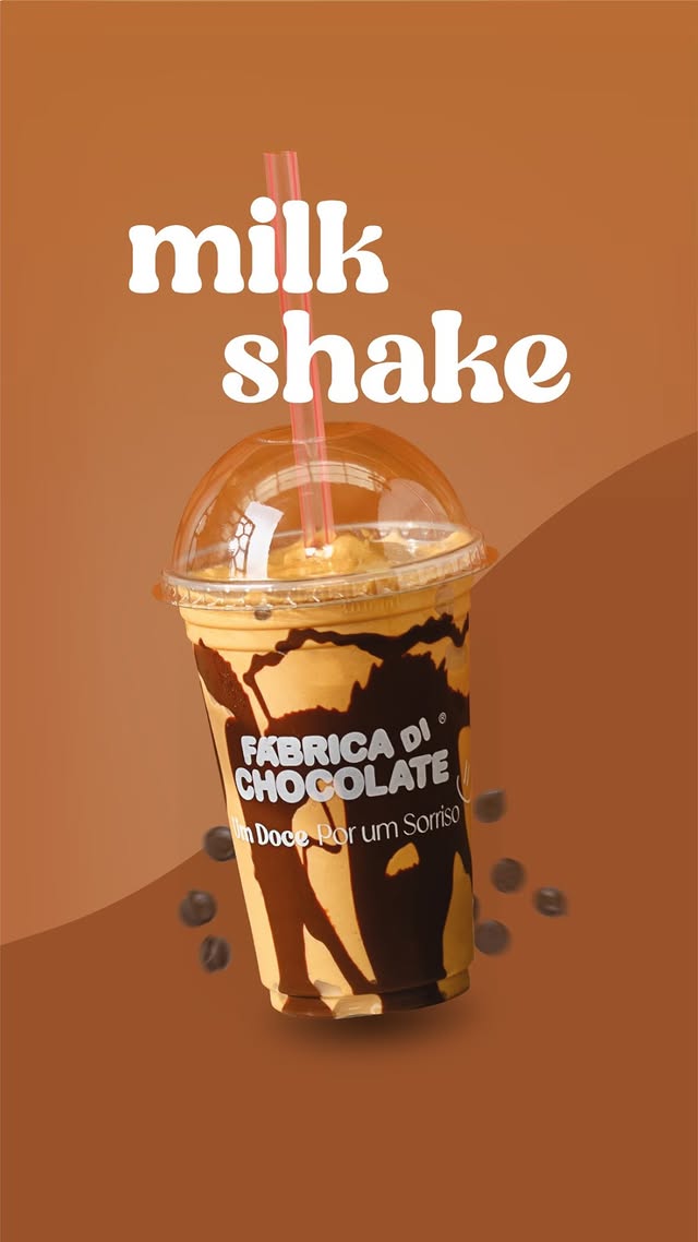 Milk shake da Fábrica Di Chocolate